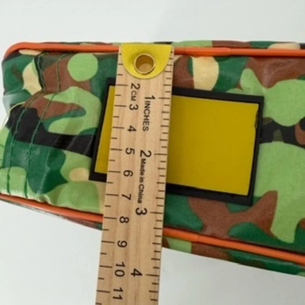 Bazoongi Kids Camo Insulated Lunch Box Green Orange Yellow New With Tags